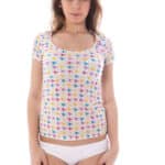 A-STYLE WHITE WOMAN EXTERNAL T-SHIRT
