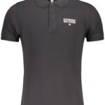 MILITARY ACADEMY BLACK MEN'S SHORT SLEEVE POLO