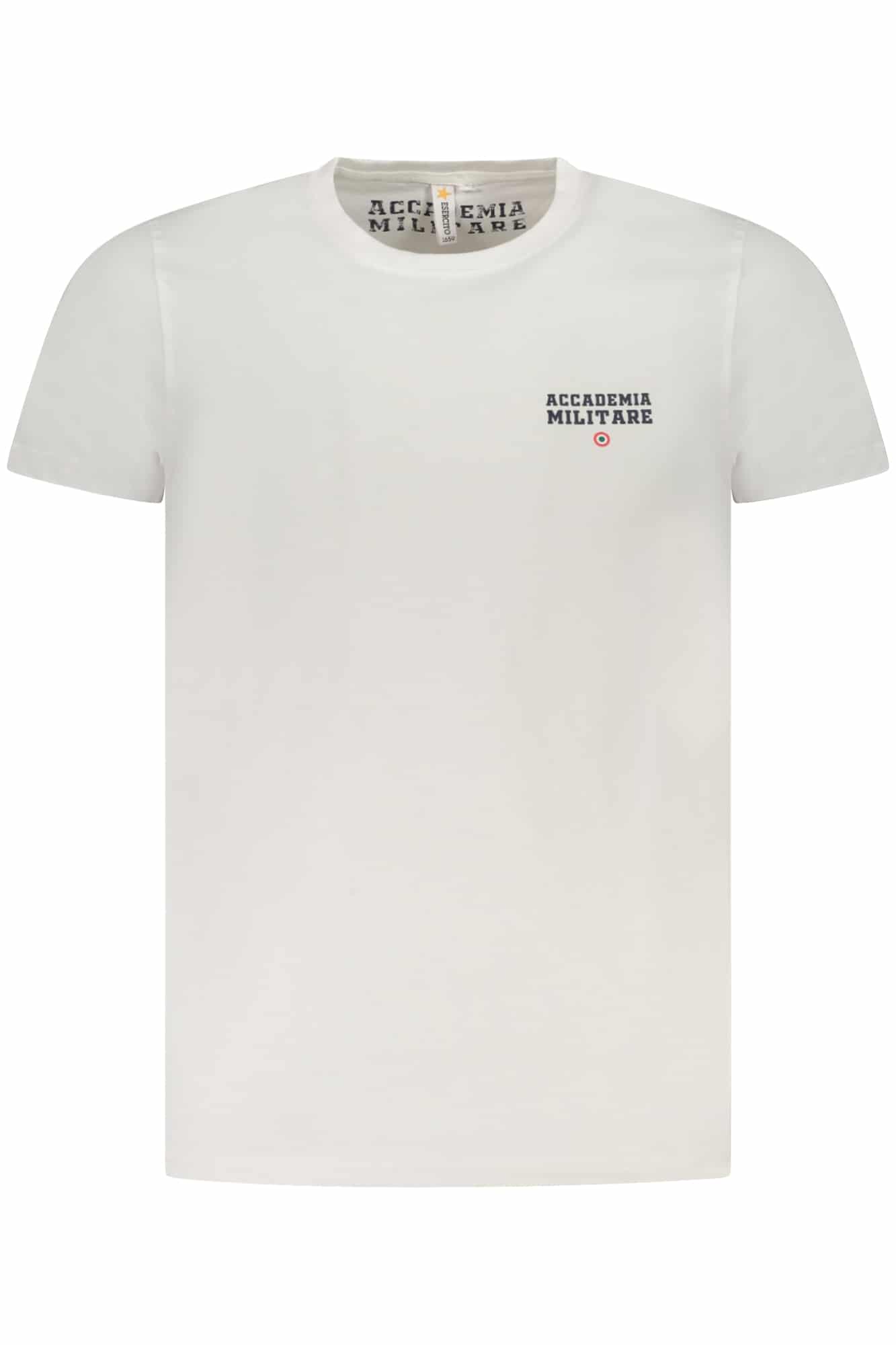 accademiamilitaret-shirtmanichecorteuomobianco_1 MILITARY ACADEMY SHORT SLEEVE T-SHIRT MEN WHITE - Image 1