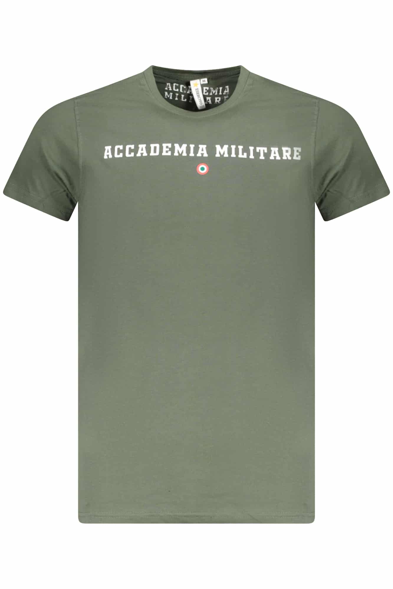 accademiamilitaret-shirtmanichecorteuomoverde_1 MILITARY ACADEMY SHORT SLEEVE T-SHIRT MEN GREEN - Image 1