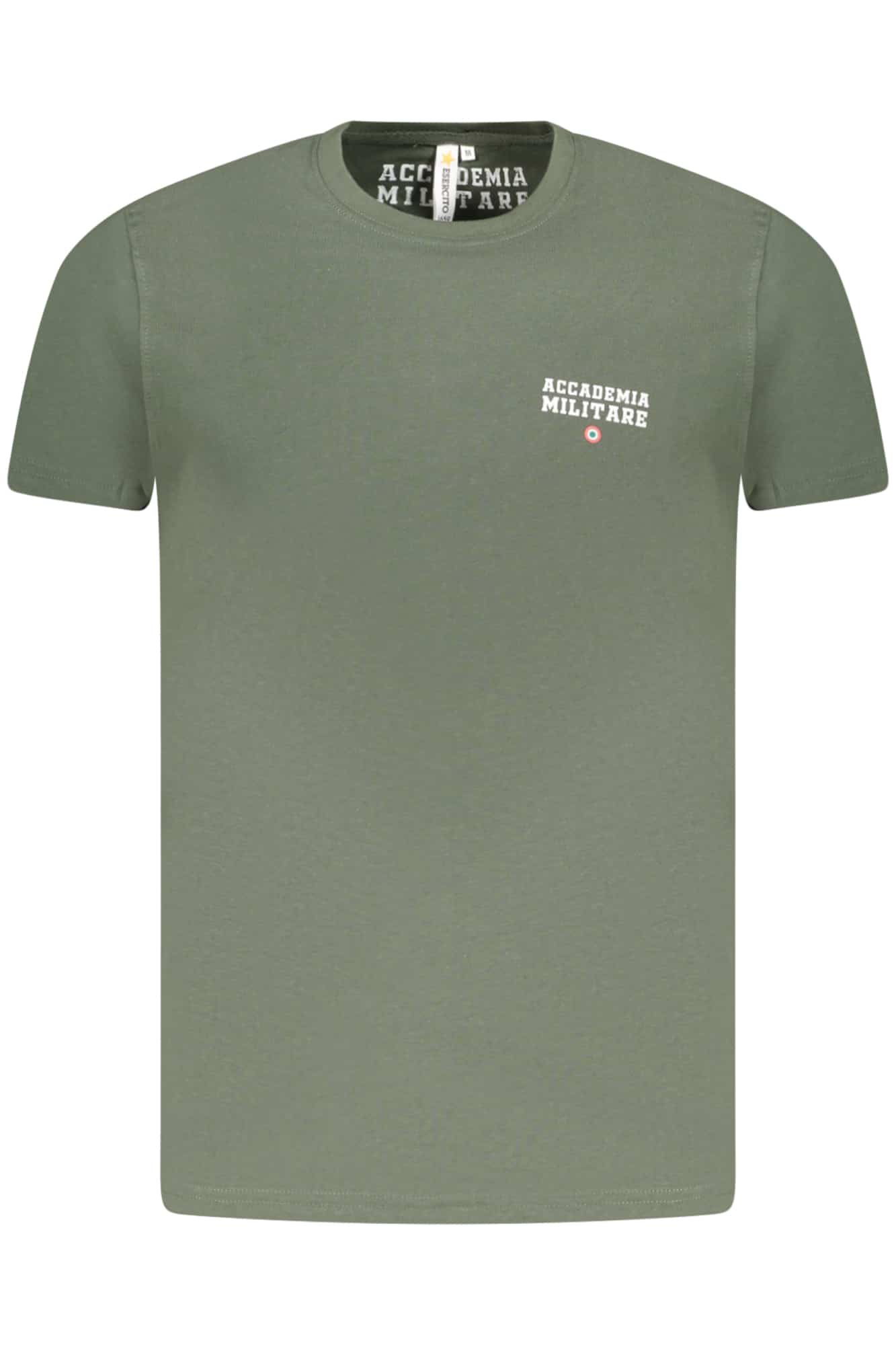 accademiamilitaret-shirtmanichecorteuomoverde_1 MILITARY ACADEMY SHORT SLEEVE T-SHIRT MEN GREEN - Image 1