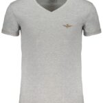 ERONAUTICA MILITARE MEN'S GRAY SHORT SLEEVE T-SHIRT