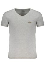 ERONAUTICA MILITARE MEN'S GRAY SHORT SLEEVE T-SHIRT
