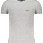 ERONAUTICA MILITARE MEN'S GRAY SHORT SLEEVE T-SHIRT