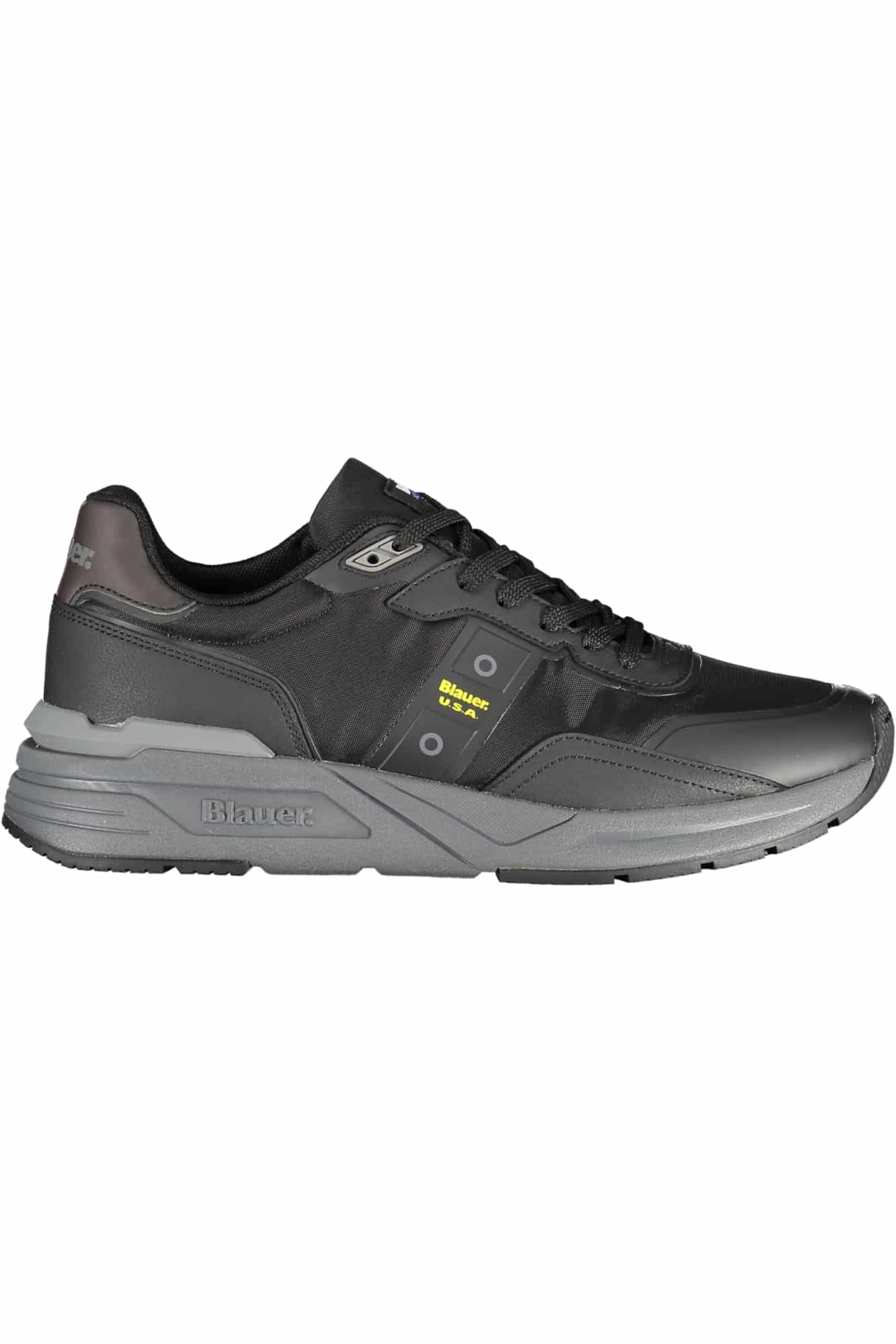 blauercalzaturasportivauomonero_1 BLAUER MEN'S SPORTS FOOTWEAR BLACK - Image 1