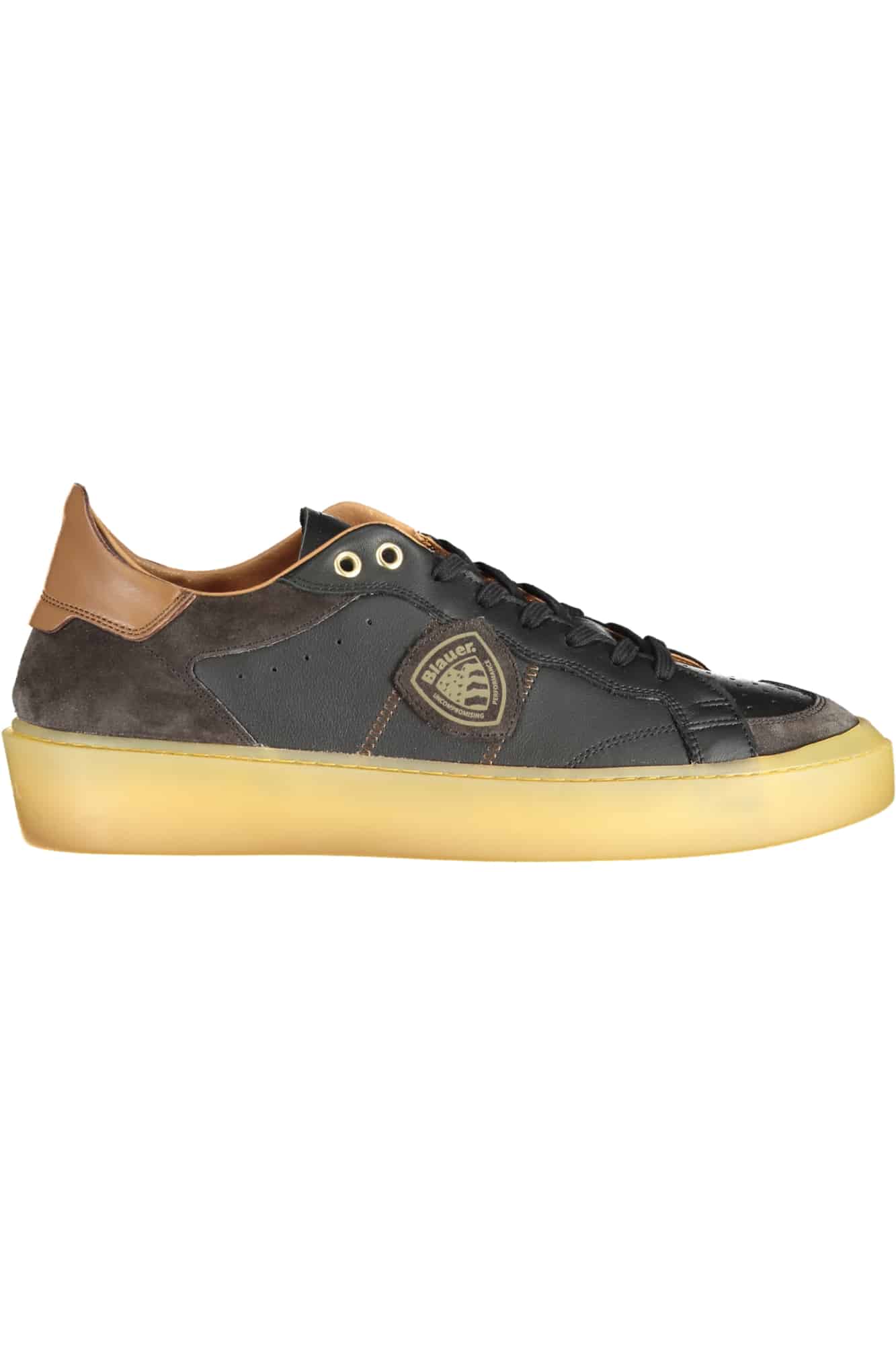 blauercalzaturasportivauomonero_1 BLAUER MEN'S SPORTS FOOTWEAR BLACK - Image 1