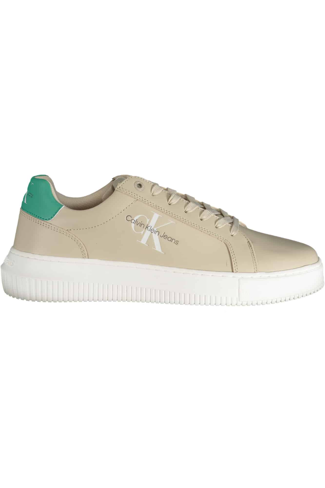 calvinkleincalzaturasportivauomobeige_1 CALVIN KLEIN BEIGE MEN'S SPORTS SHOES - Image 1