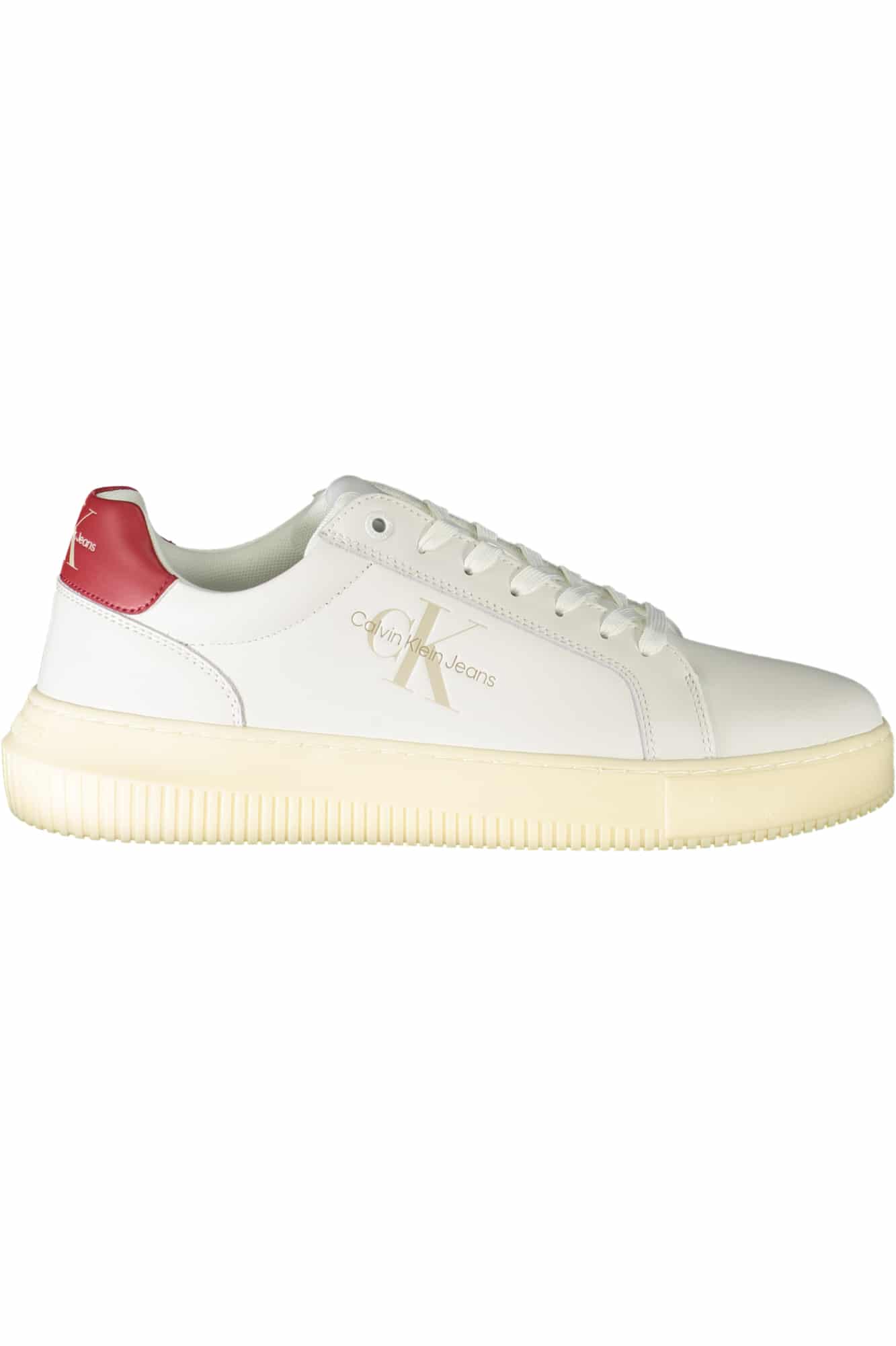 calvinkleincalzaturasportivauomobianco_1 CALVIN KLEIN WHITE MEN'S SPORTS SHOES - Image 1