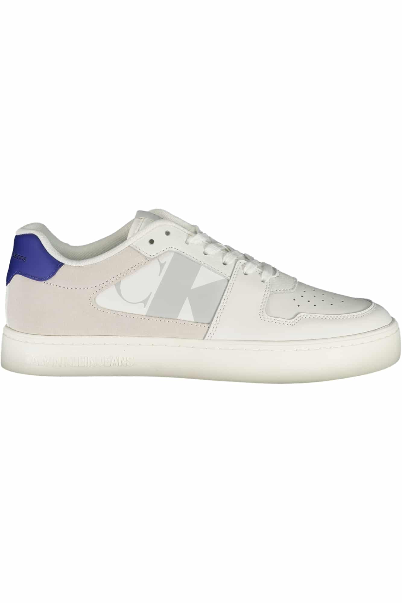 calvinkleincalzaturasportivauomobianco_1 CALVIN KLEIN WHITE MEN'S SPORTS SHOES - Image 1