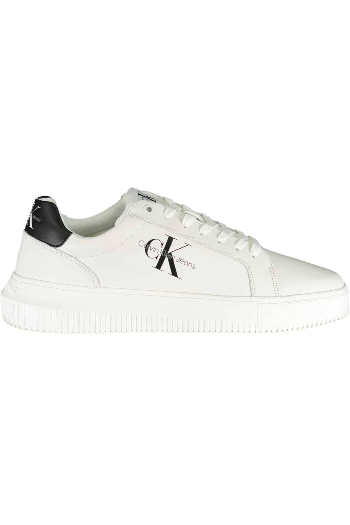 calvinkleincalzaturasportivauomobianco_1 CALVIN KLEIN WHITE MEN'S SPORTS SHOES - Image 1