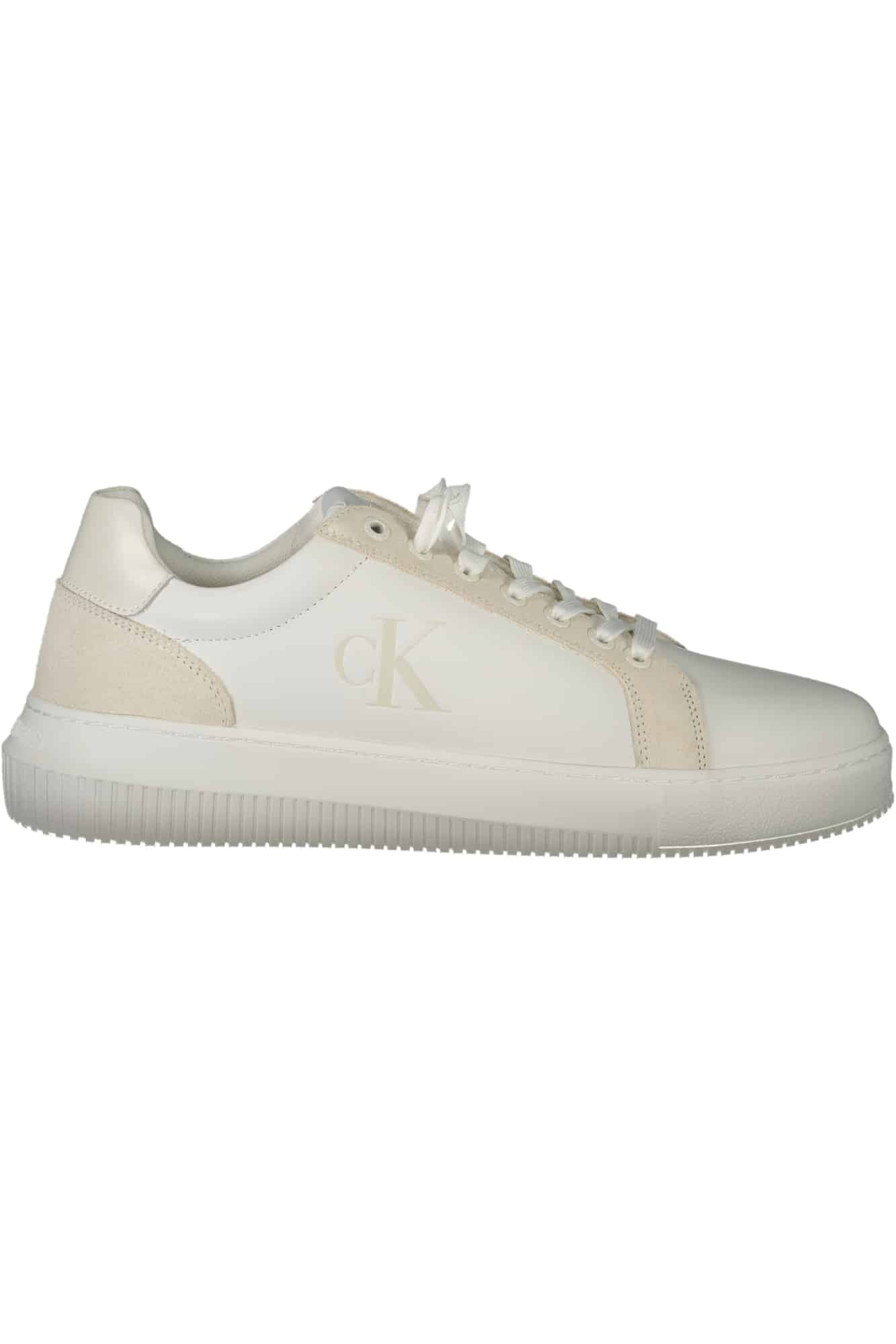 calvinkleincalzaturasportivauomobianco_1 CALVIN KLEIN MEN'S SPORTS SHOES WHITE - Image 1