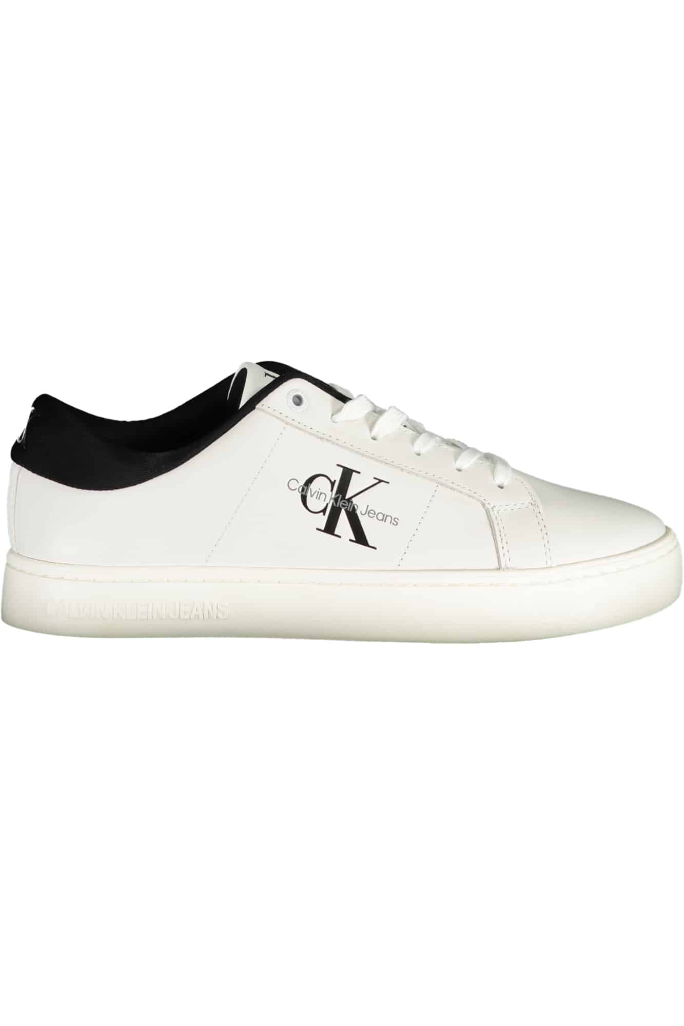 calvinkleincalzaturasportivauomobianco_1 CALVIN KLEIN WHITE MEN'S SPORTS SHOES - Image 1