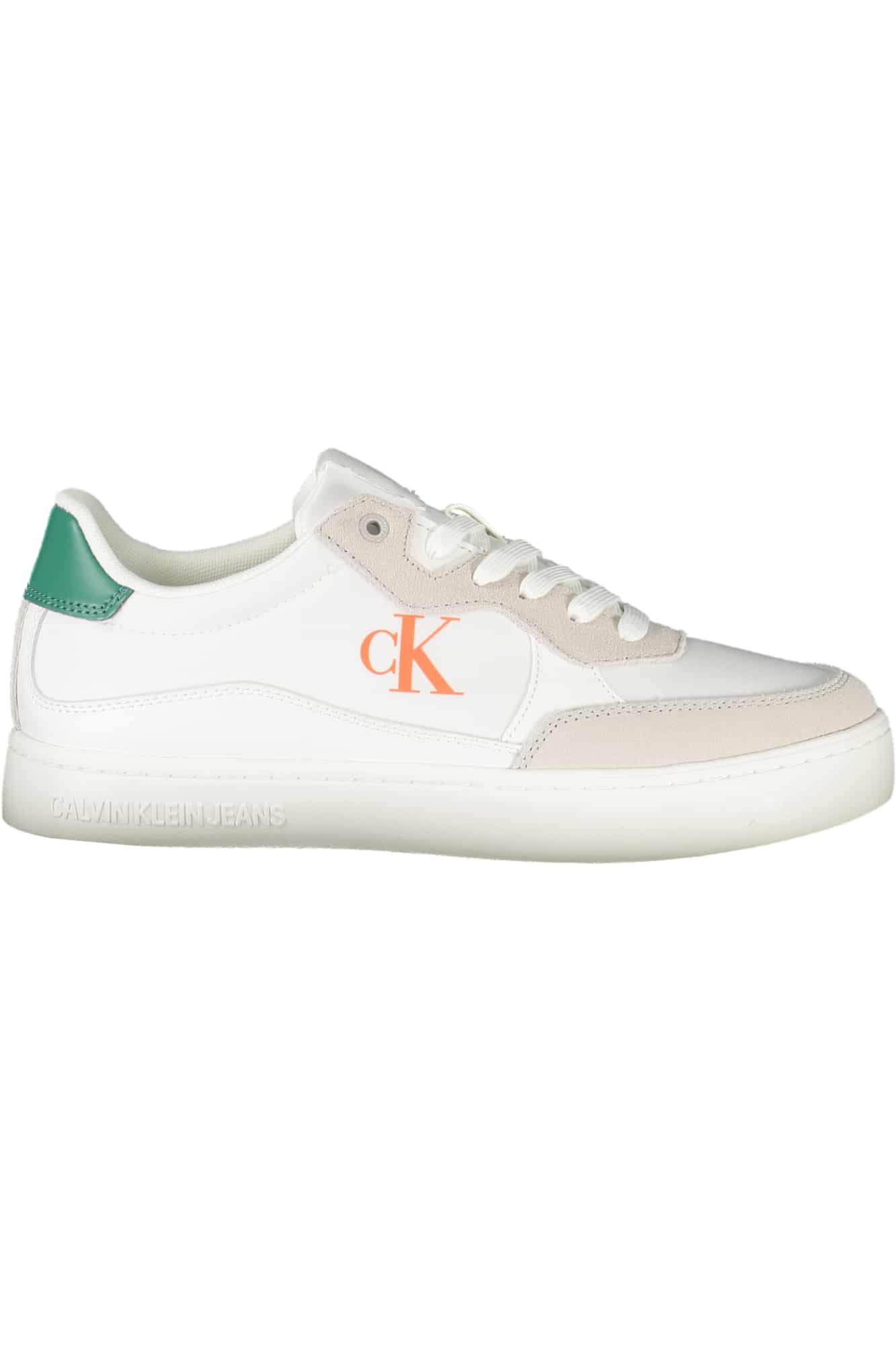 calvinkleincalzaturasportivauomobianco_1 CALVIN KLEIN MEN'S WHITE SPORTS SHOES - Image 1