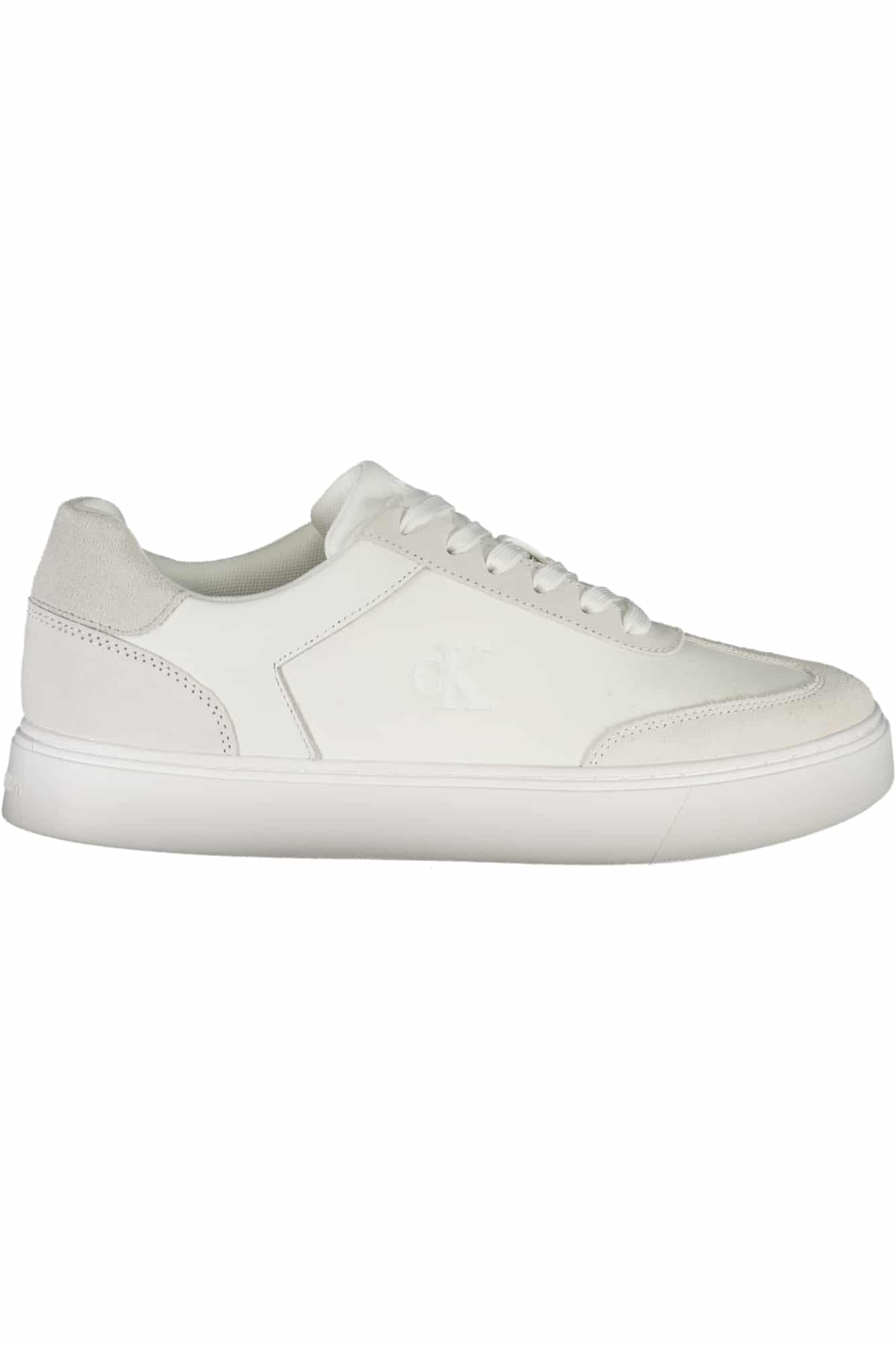 calvinkleincalzaturasportivauomobianco_1 CALVIN KLEIN MEN'S WHITE SPORTS SHOES - Image 1