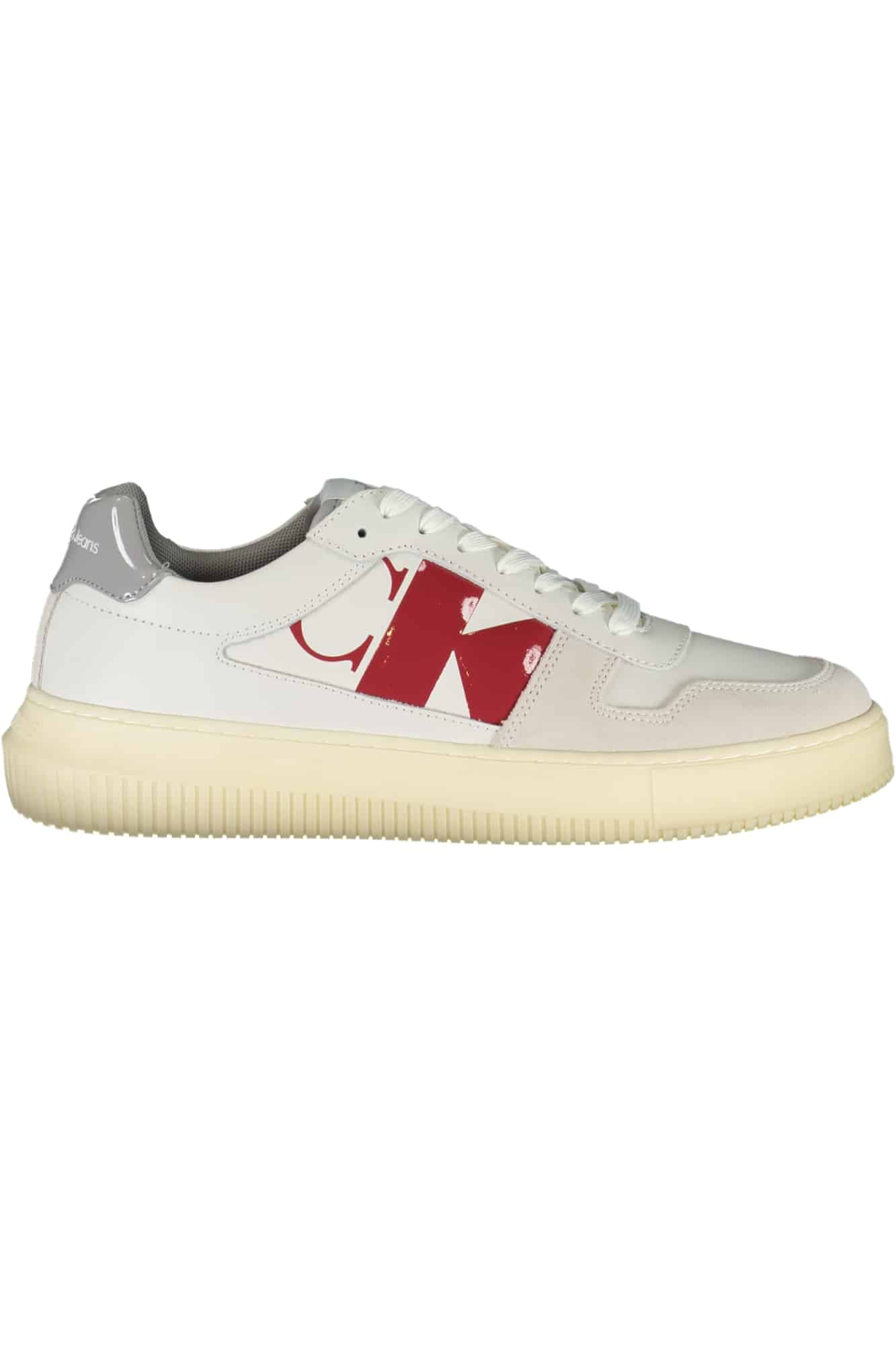 calvinkleincalzaturasportivauomobianco_1 CALVIN KLEIN WHITE MEN'S SPORTS SHOES - Image 1