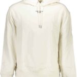 CALVIN KLEIN WHITE MEN'S SWEATSHIRT WITHOUT ZIP