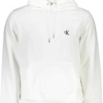CALVIN KLEIN MEN'S WHITE ZIPLESS SWEATSHIRT