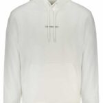 CALVIN KLEIN MEN'S WHITE ZIPLESS SWEATSHIRT
