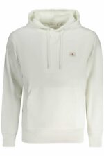 CALVIN KLEIN MEN'S ZIP-UP SWEATSHIRT WHITE