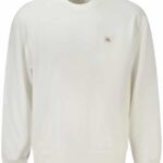 CALVIN KLEIN MEN'S ZIP-UP SWEATSHIRT WHITE