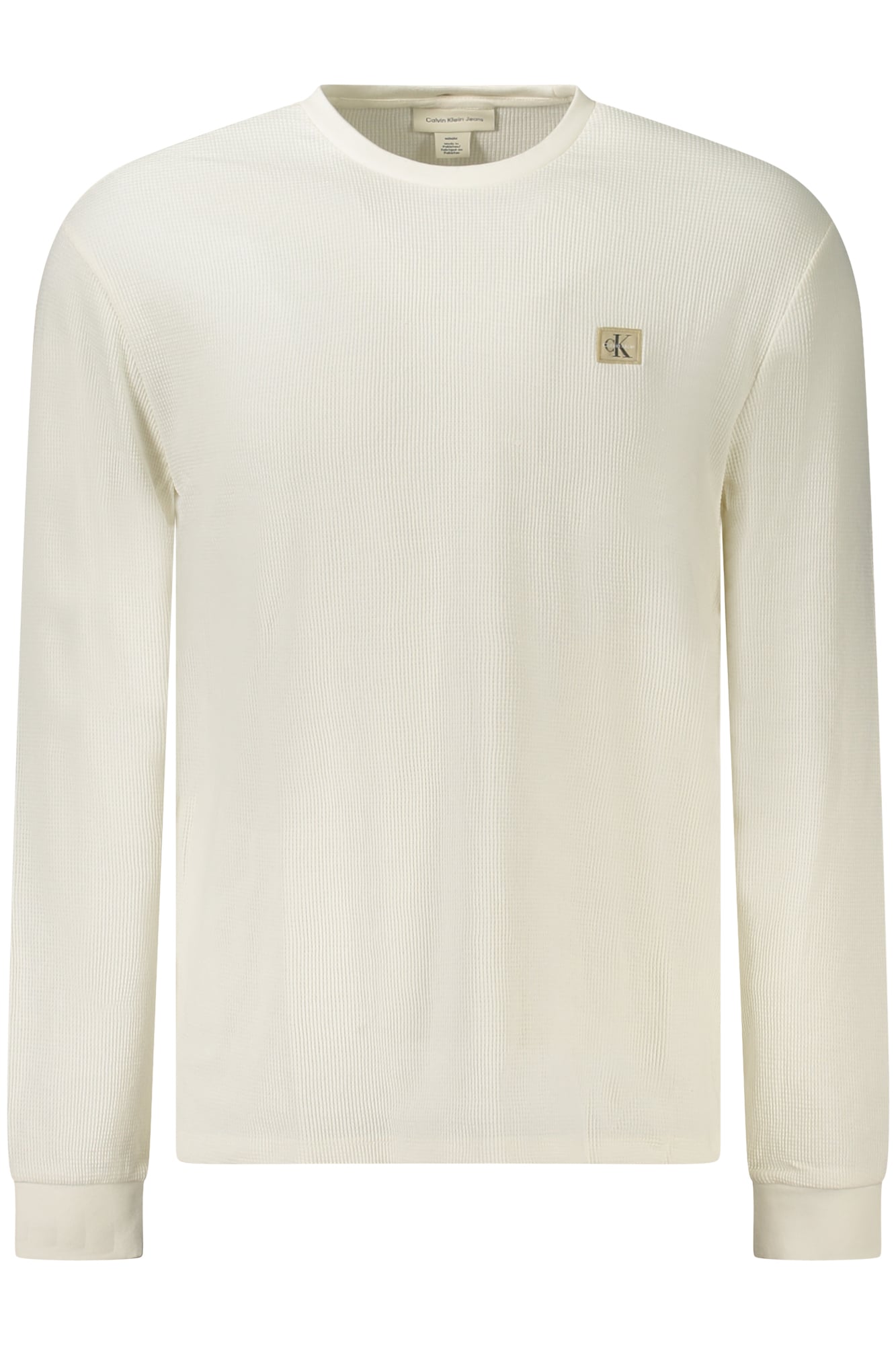 calvinkleinmagliauomobianco_1 CALVIN KLEIN MEN'S WHITE SWEATER - Image 1