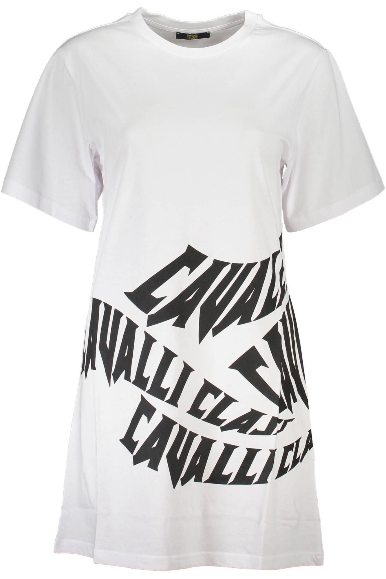 cavalliclassabitocortodonnabianco_1 CAVALLI CLASS SHORT DRESS WOMEN WHITE - Image 1