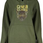 CAVALLI CLASS WOMEN'S ZIPLESS SWEATSHIRT GREEN
