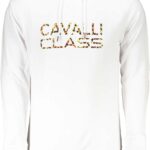 CAVALLI CLASS MEN'S WHITE ZIPLESS SWEATSHIRT