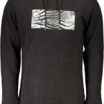 CAVALLI CLASS MEN'S BLACK ZIP-OUT SWEATSHIRT