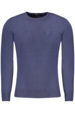 CAVALLI CLASS MEN'S BLUE SWEATER