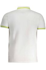 CAVALLI CLASS MEN'S WHITE SHORT SLEEVED POLO SHIRT - Image 2