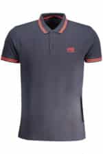 CAVALLI CLASS MEN'S SHORT SLEEVED POLO SHIRT BLUE