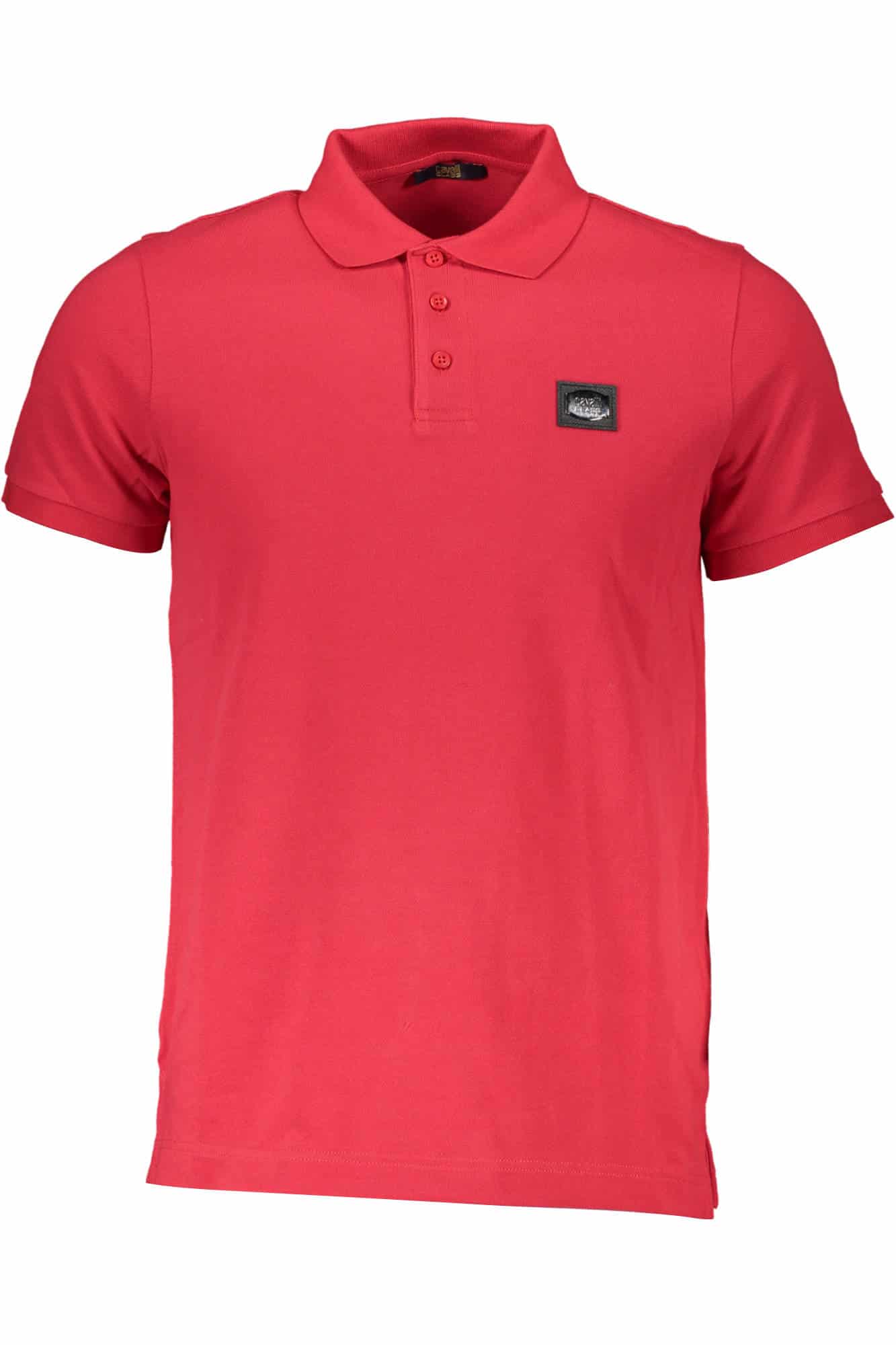 cavalliclasspolomanichecorteuomorosso_1 CAVALLI CLASS POLO SHORT SLEEVE MAN RED - Image 1
