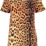 CAVALLI CLASS WOMEN'S SHORT SLEEVE T-SHIRT ORANGE