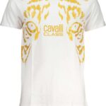 CAVALLI CLASS MEN'S SHORT SLEEVED T-SHIRT WHITE