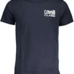 CAVALLI CLASS MEN'S SHORT SLEEVED T-SHIRT BLUE