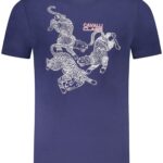 CAVALLI CLASS SHORT SLEEVE T-SHIRT MEN BLUE