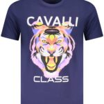 CAVALLI CLASS SHORT SLEEVE T-SHIRT MEN BLUE