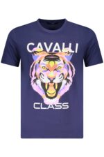 CAVALLI CLASS SHORT SLEEVE T-SHIRT MEN BLUE