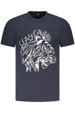 CAVALLI CLASS SHORT SLEEVE T-SHIRT MEN BLUE