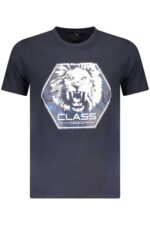 CAVALLI CLASS SHORT SLEEVE T-SHIRT MEN BLUE