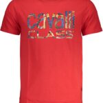 CAVALLI CLASS MEN'S SHORT SLEEVE T-SHIRT RED