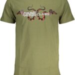 CAVALLI CLASS GREEN MEN'S SHORT SLEEVED T-SHIRT