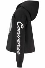 Converse Girls' Zip-Up Hoodie, Black - Image 3