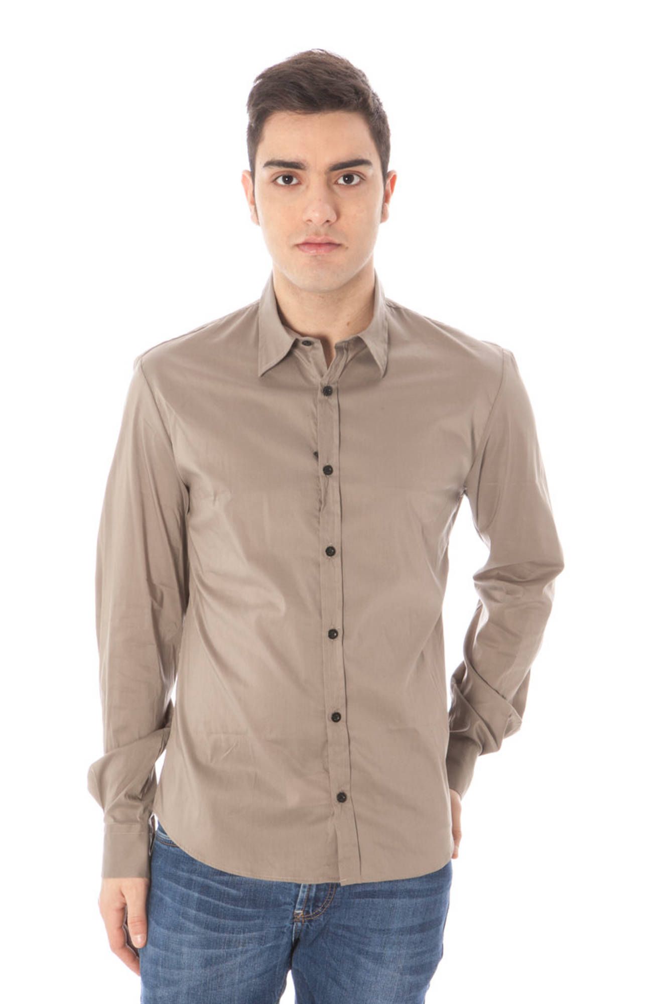 costumenationalcamiciamanichelungheuomoverde_1 COSTUME NATIONAL GREEN MAN LONG SLEEVE SHIRT - Image 1