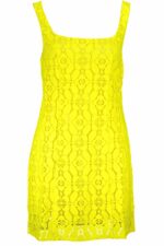 DESIGUAL WOMEN'S SHORT DRESS YELLOW