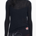 DESIGUAL WOMEN'S LONG BLACK DRESS