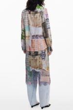 DESIGUAL WOMEN'S LONG-SLEEVED SHIRT, BEIGE - Image 2