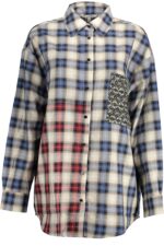 DESIGUAL LONG SLEEVE SHIRT WOMEN BLUE