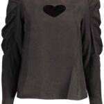DESIGUAL LONG SLEEVE SHIRT WOMAN BLACK